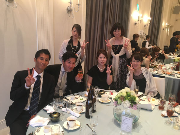 新田さんの結婚式に出席しました アースサポート株式会社